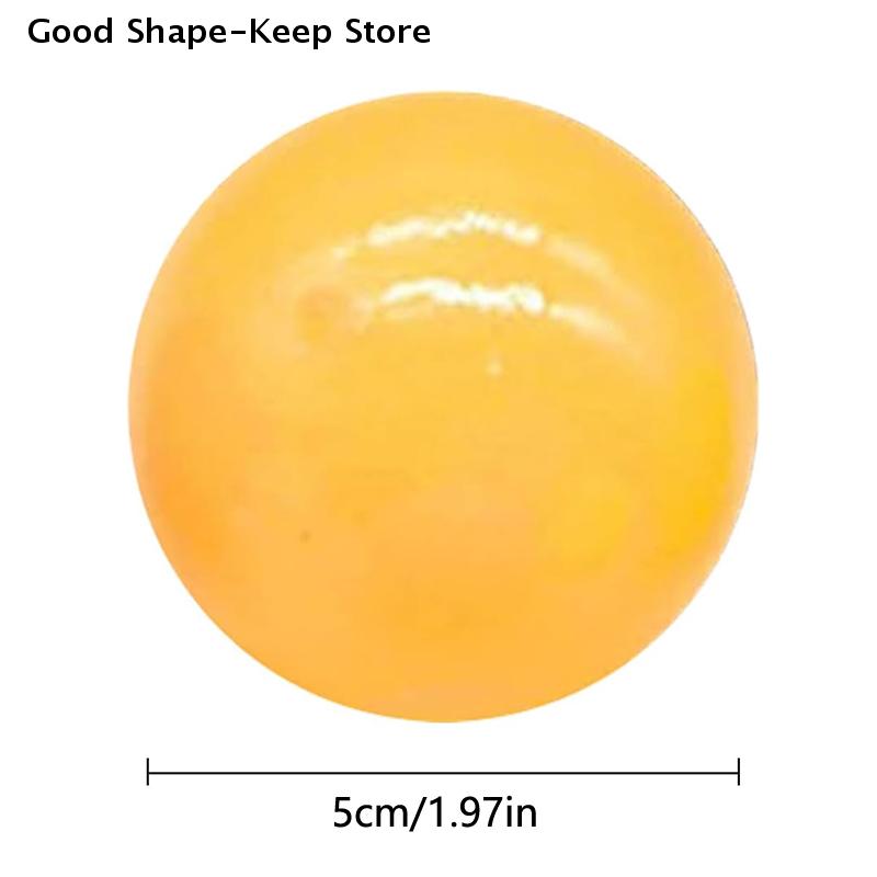 5/10Pcs Sticky Glows Balls Fidget Toys Stress Relief Sensory Toys Wall & Ceiling Decor Glow-in-the-Dark Sticky Ceiling Balls