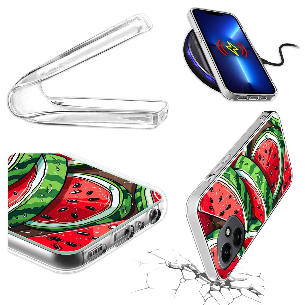 Etui Do Honor X7D / 400 Smart Obudowa Foto Case Plecki Arbuz + Szkło 9H