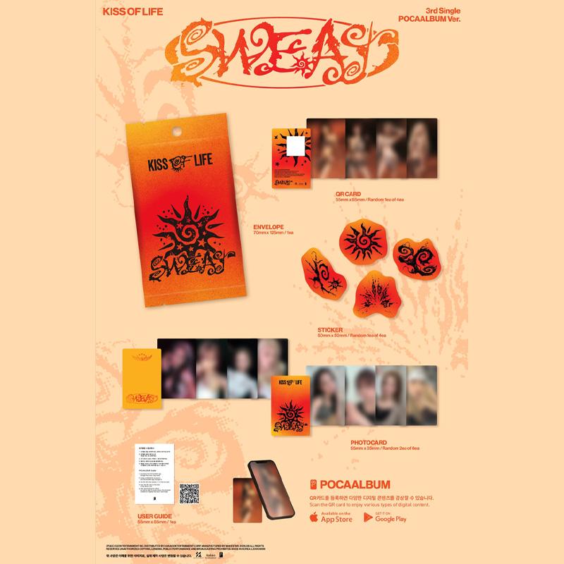 [PRE ORDER] KISS OF LIFE – 3rd Single [SWEAT] (POCAALBUM Ver.)