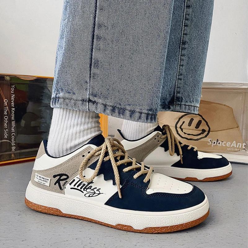Men Athletic Shoes Brand Men Sneakers 2025 Casual Sports Shoes for Men Fashion Stitching Student Sneakers Adult Vulcanized Shoes