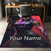 Custom Name Valorant Printed Carpet, Rug for Office Chair Living Room Bedroom Kitchen Room Decor Gifts.
