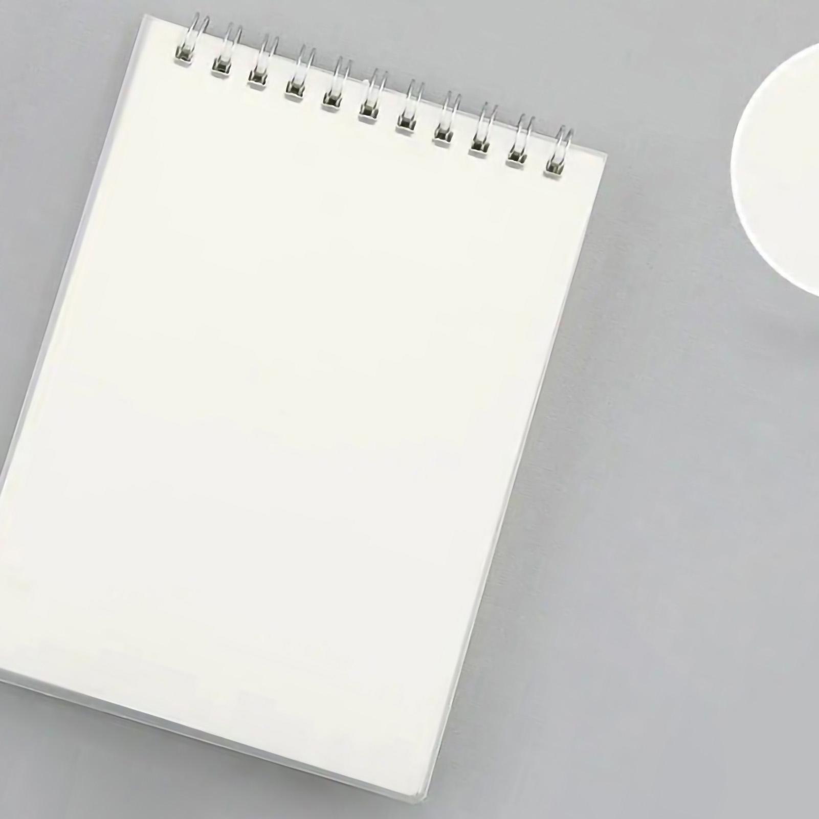 

80 листов Блокнот на пружине сверху Полезный Удобный Утолщенная бумага Практичный Блокнот A6 Пустой