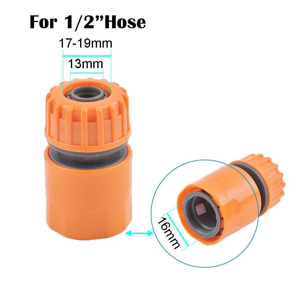 Garden Hose Quick Connector 1/2 3/4 1 Inch Pipe Coupler Stop Water Connector 32/20/16mm Repair Joint Irrigation System