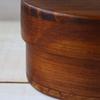 Wakacho Magewappa Bento Suri Urushi Box, Small, Oval, Single-Tier, Lacquer, Capacity Approx. 500ml, Brown, 03SSU-A