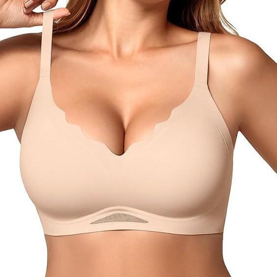 Europe and the United States Plus Size TK Explosion Big Chest Gathering No Steel Ring Full Cup No Trace Comfortable Sports T-shirt Bra