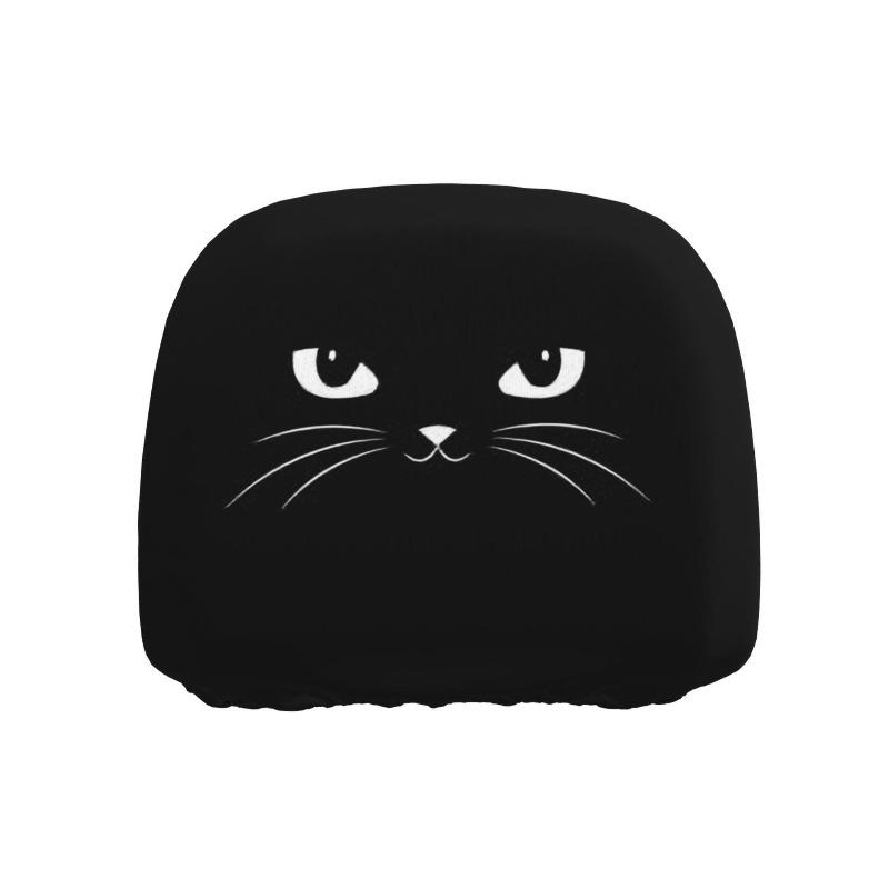 2PCS Funny Cartoon car headrest Cover, Cute Funny Eyes, Suitable for Halloween, Christmas car Universal Elastic Models Funny Decoration