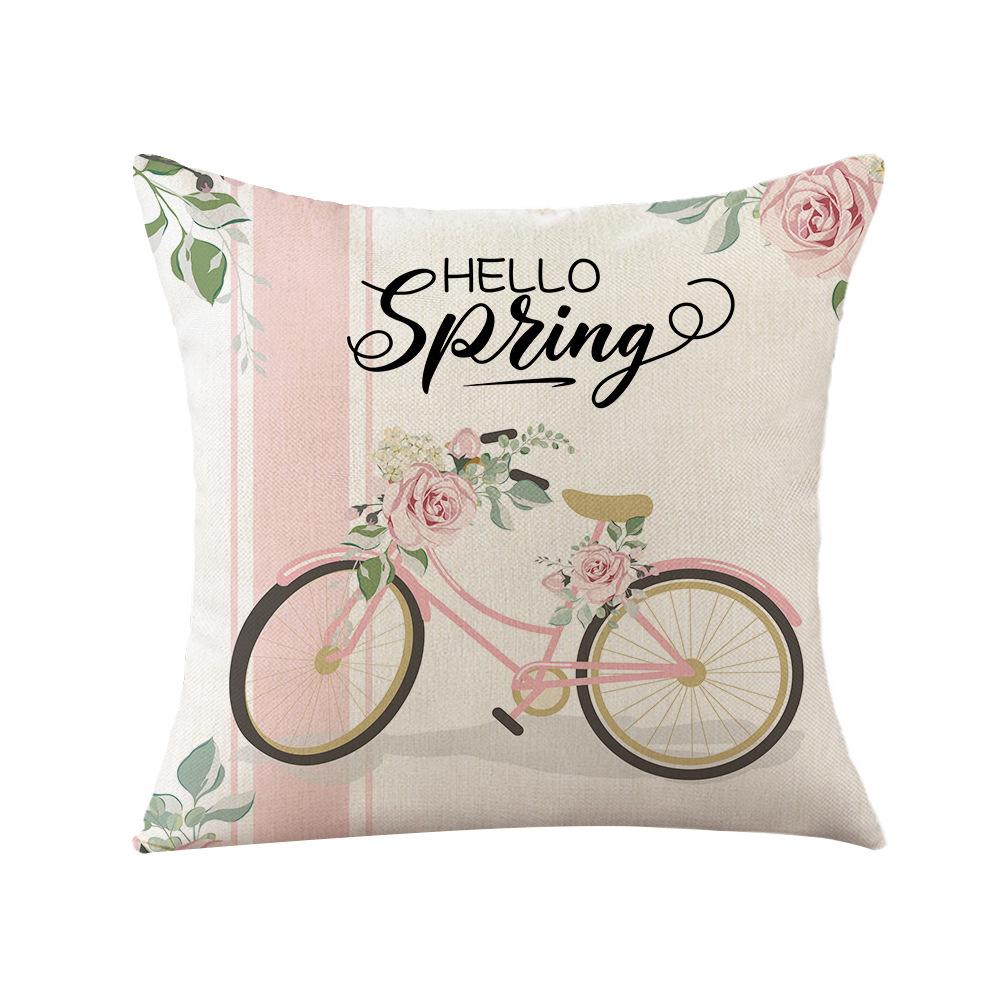 Aquarell Frühlings Kissenbezug Nordische Blume Heim Kissenbezug Polyester Schlafzimmer Sofa Kissenbezug