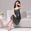 Pajamas summer women's 1011 new ice silk pajamas women's suspenders sexy summer thin high-end loungewear