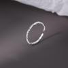 Women's Light Luxury Open Adjustable Pinky Ring - Candy Wrapper Texture, Simple & Versatile Design