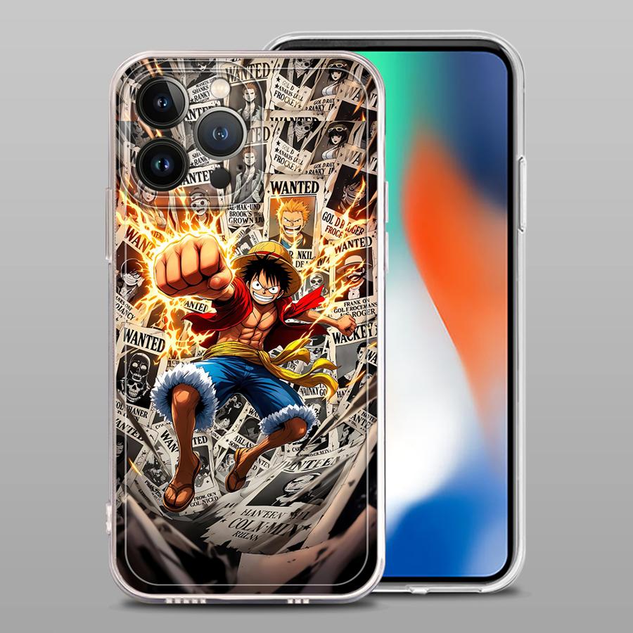 Cartoon One P-Piece Soft Phone Cover Case for iPhone 17 Pro Max 15 11 13 Pro XS Max XR 16 12 Mini 14 Plus 7 8 Air
