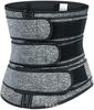 Postpartum Waist Trainer & Sweat-Inducing Body Shaper with Double Belt & Zipper for Abdomen Control