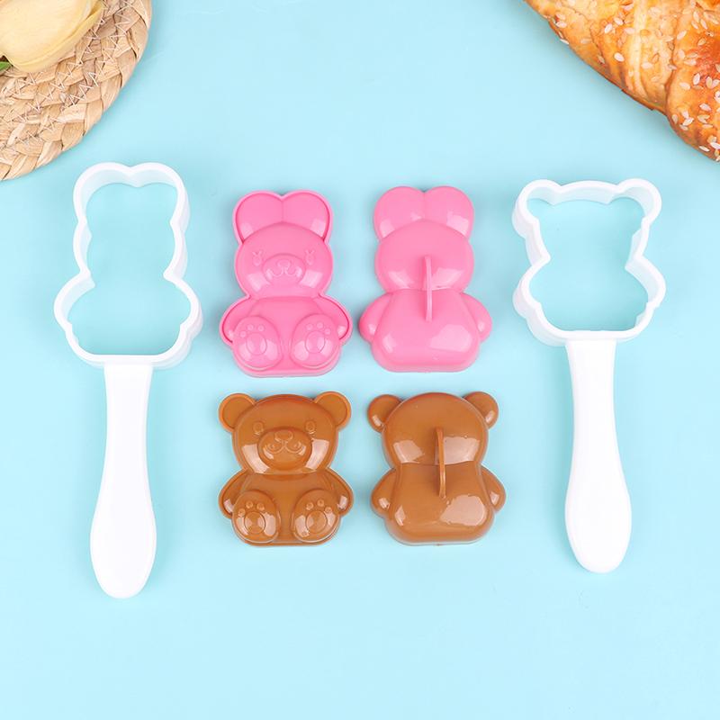 1 Pair Dress Up Doll Rice Ball Mold Set 3D Sushi Mold Diy Kitchen Accessories