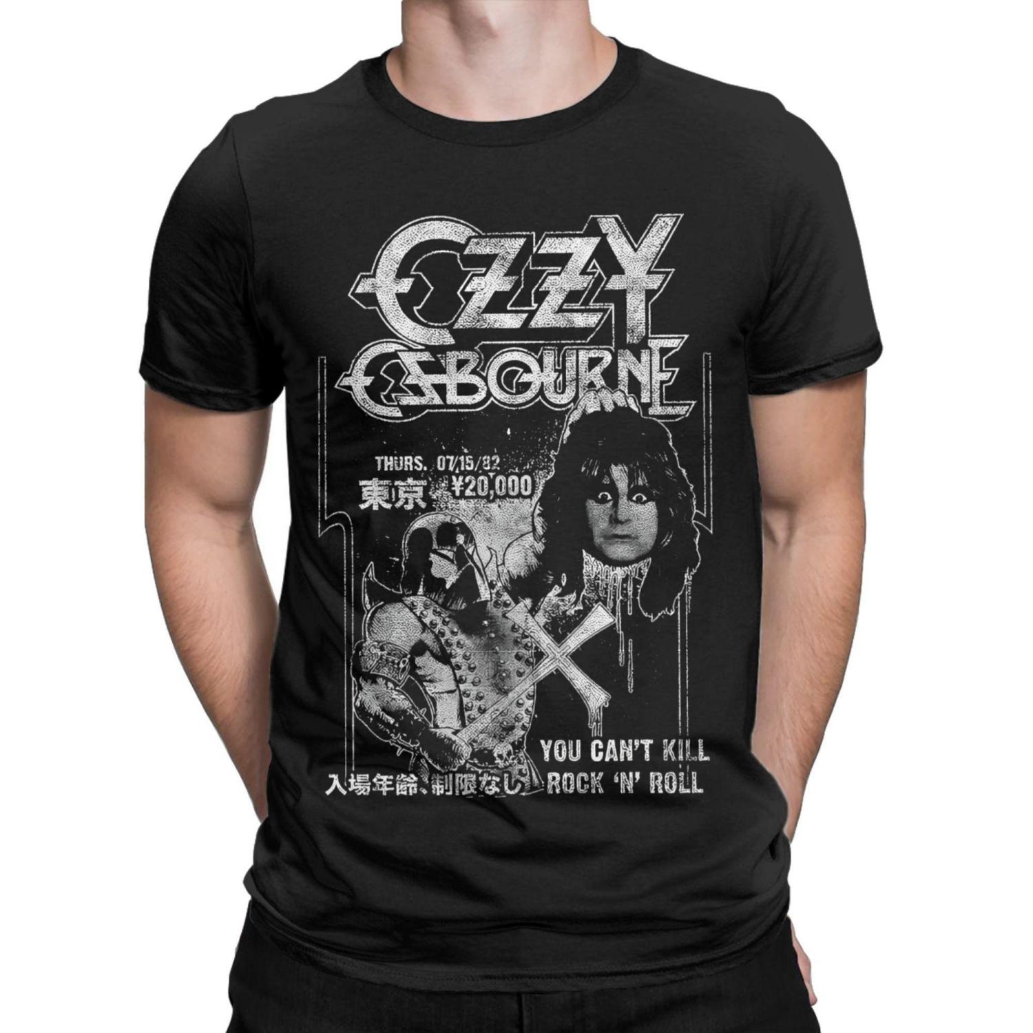 

Футболка Ozzy Osbourne Executioner Мужская Black Sabbath Повседневные Хлопковые Футболки Круглый Вырез Короткий Рукав Футболки Новинка Одежда S чёрный