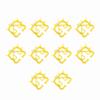 10pcs Cow Nose Thorn Thick Plastic Prevent Milk Sucking Calf Weaner for Farm LivestockYellow