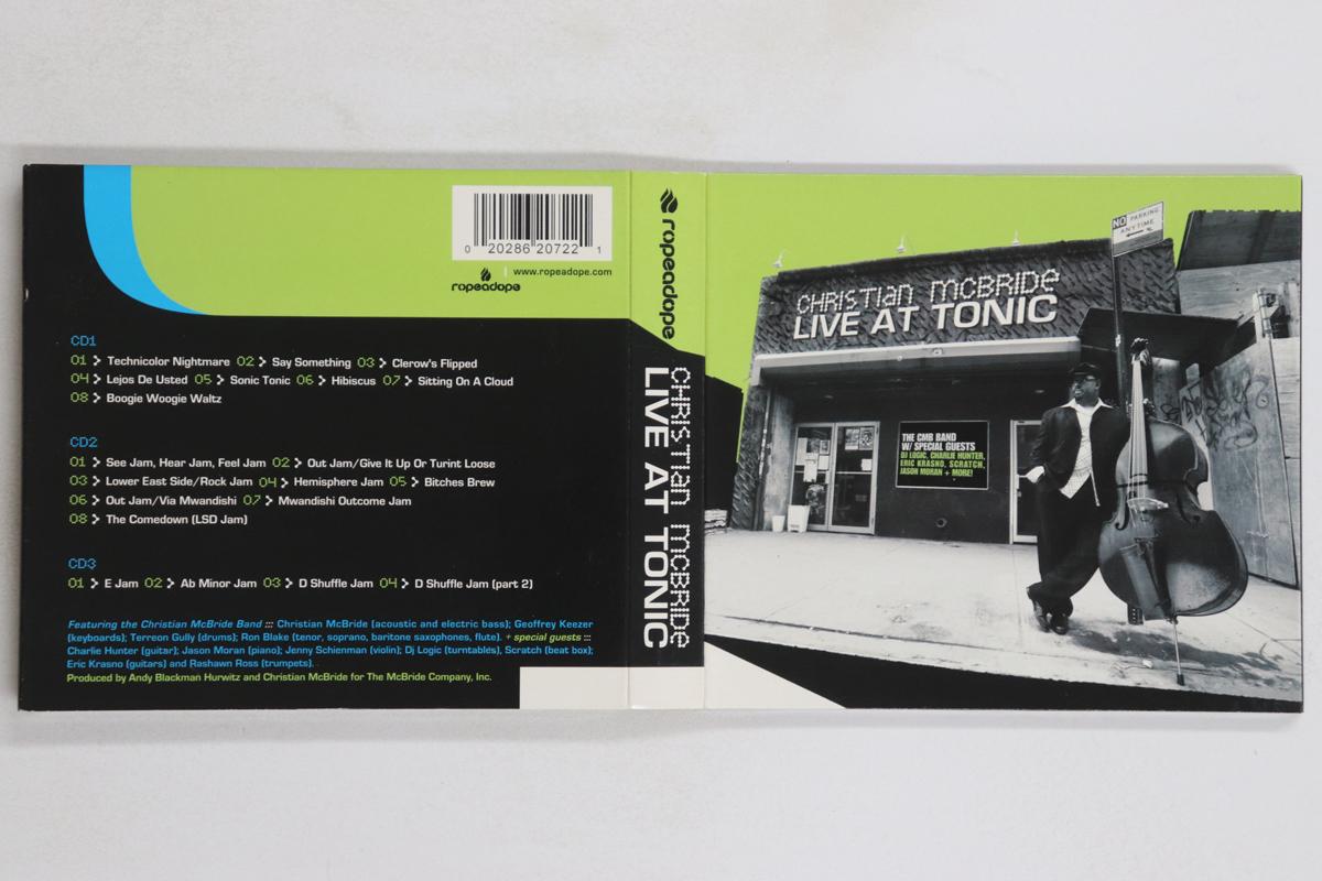 

CD CHRISTIAN MCBRIDE - Live At Tonic 020286207221 ROPEADOPE 2005 US Jazz Used