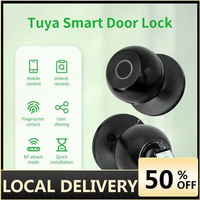 Smart Door Knob Fingerprint Door Lock Smart Lock Biometric Door Lock Fingerprint Door Knob With TUYA App For Home Bedroom