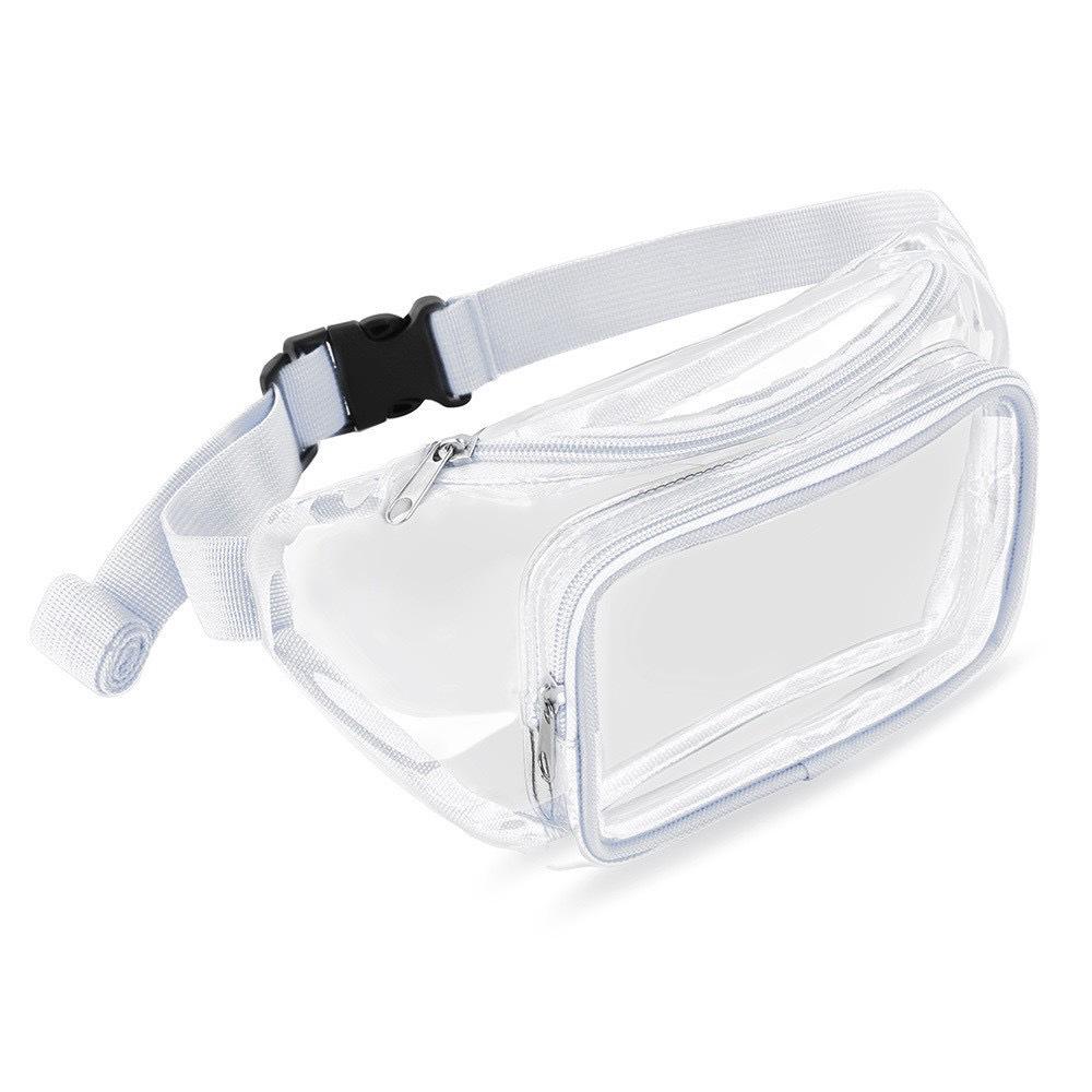 2025 Waterproof PVC Transparent Sports Waist Bag - Running, Cycling, Travel, Outdoors, Makeup