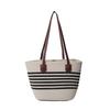 Casual Beach Tote Bag Large Capacity Woven Shoulder Bag For Women Summer Style