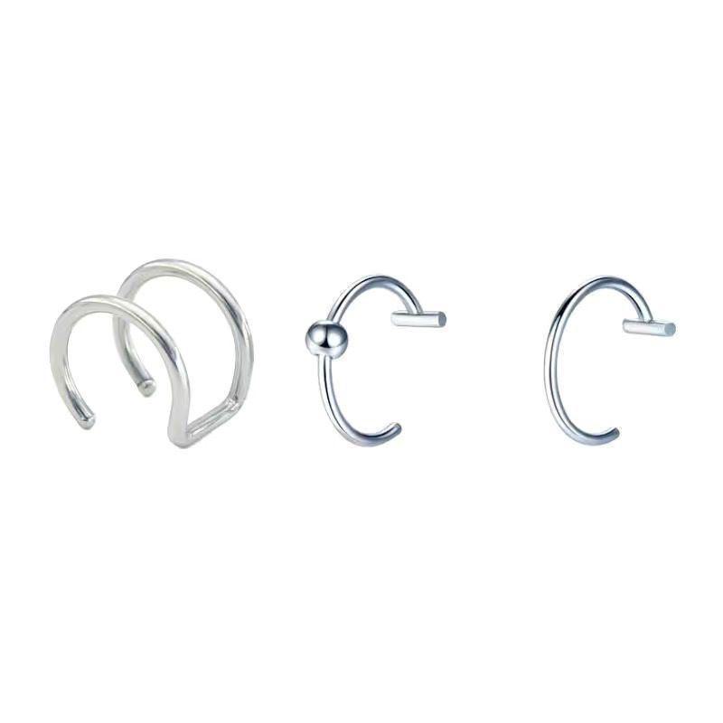 

Кольцо для губ из серебра 925 пробы без отверстия: Безболезненный, безопасный дизайн ногтей «Волчий зуб» и «Дьявол», идеальный для горячих девушек Single line type