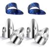 6-Piece Banjo Plectrum Set Stainless Steel Guitar Plectrum Plastic Guitar Thumb Plectrum Adjustable Guitar Plectrum