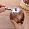 Ceramic Grinding Core Spherical Pepper Grinder Wooden Manual Pepper Grinder  for Grilling Frying