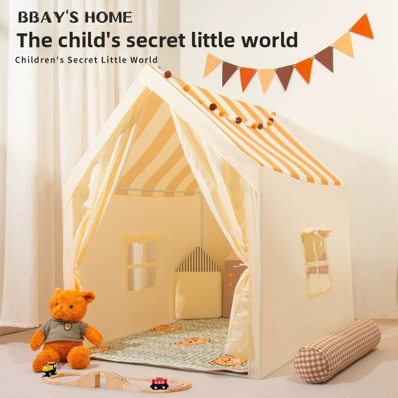 Tente pour enfants pour jeux d'intérieur château pliable maison de jeu pour garçons et filles