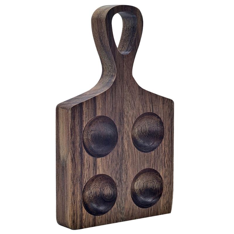 Wooden Eggs Storage Tray with Handle For Refrigerator Countertops Kitchen Organizers Multipurpose Container Eggs Carriers