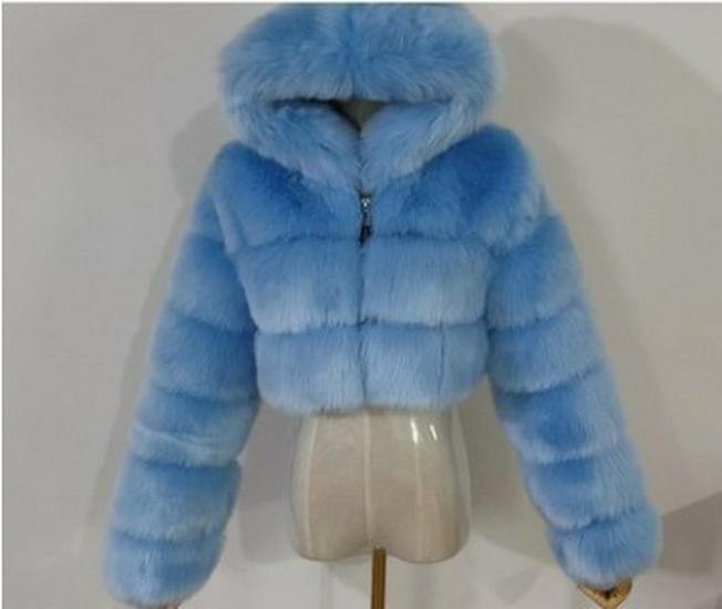New European & American Short Faux Fur Coat