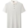 Summer Ice Silk Traceless Polo Shirt T-Shirt Men'S Lapel Short Sleeve Middle-Aged Men'S Summer Business Casual T-Shirt