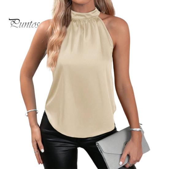 

Летний атласный жилет с лямкой на бретельках и открытыми плечами, однотонные топы без рукавов, пуловеры с гладкой поверхностью, топы свободного кроя, майки, повседневная одежда S белый