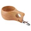 Wooden Cup Finland Style Handmade Natural Portable Mug Drinking Cup for Coffee Tea Milk