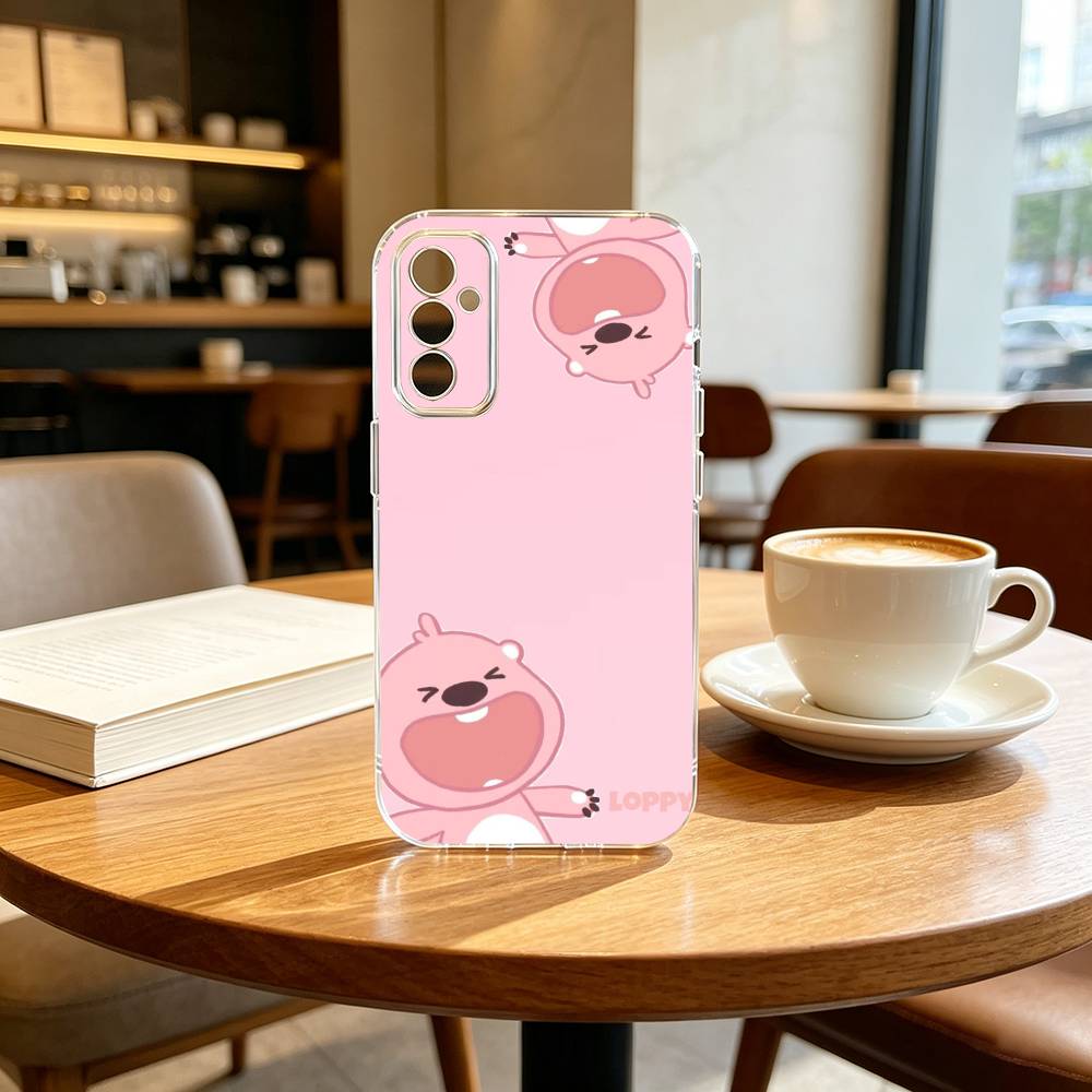 FOR PC-Cute L-Loopys Gift Phone Case For SamsungA10,12,20,21S,30,31,40,50,51,52,70,71 Transparent Cover