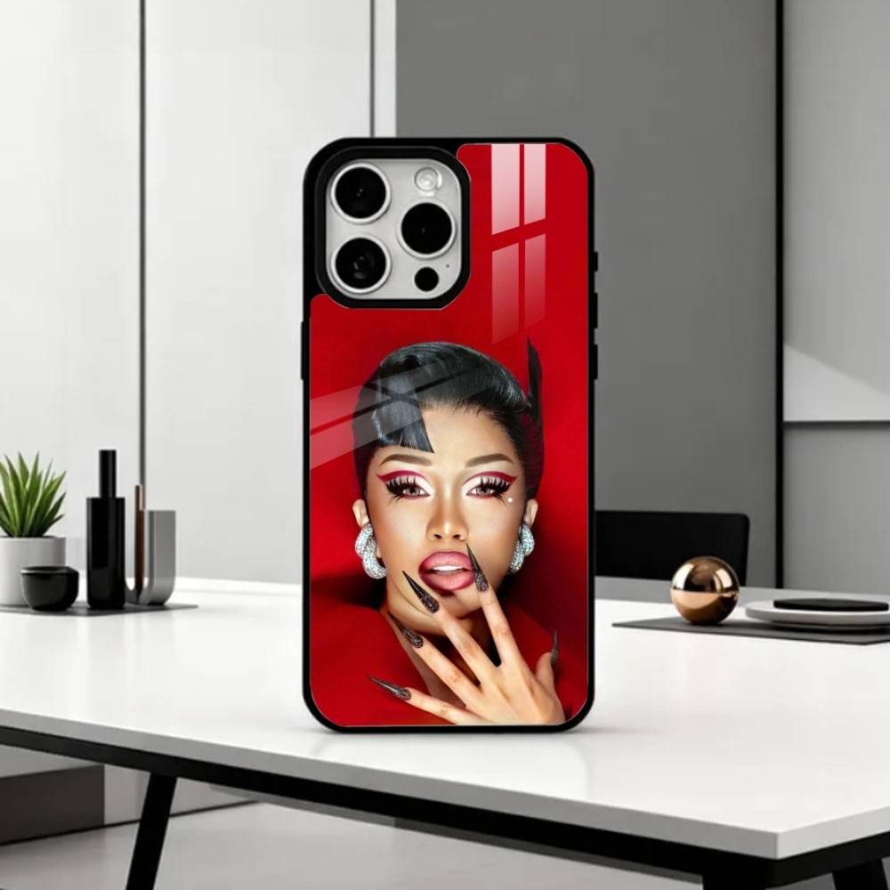 Rapper Cardi B Phone Case For iPhone17,16,15,14,13,12,11 Plus,Pro Max Magnetic For Magsafe Wireless Charging