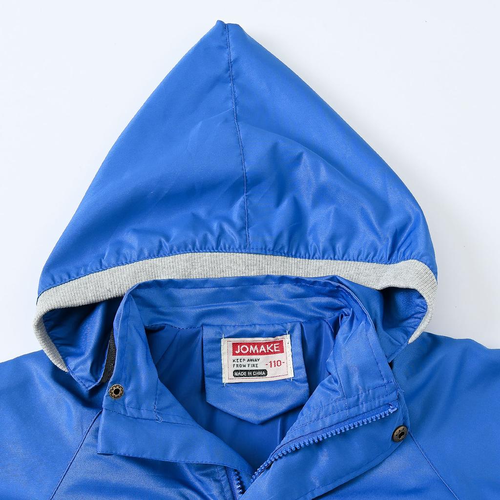 Boys Girls Lightweight Breathable Raincoat Hooded Rain Jacket Windbreaker Easy To Fold Detachable Hat Coat