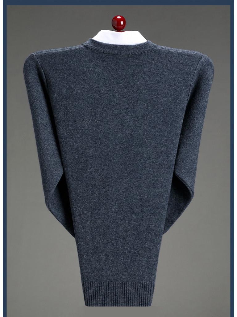 Brandneuer Herren Winter Kaschmir Cardigan: Mid-Age Dad Stil, Dicker Business Wollpullovermantel