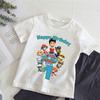 Paw Patrols Kids T-shirt Cute Summer Birthday Number Top Kawaii Boy Girl Chase Skye Printed Casual Clothes