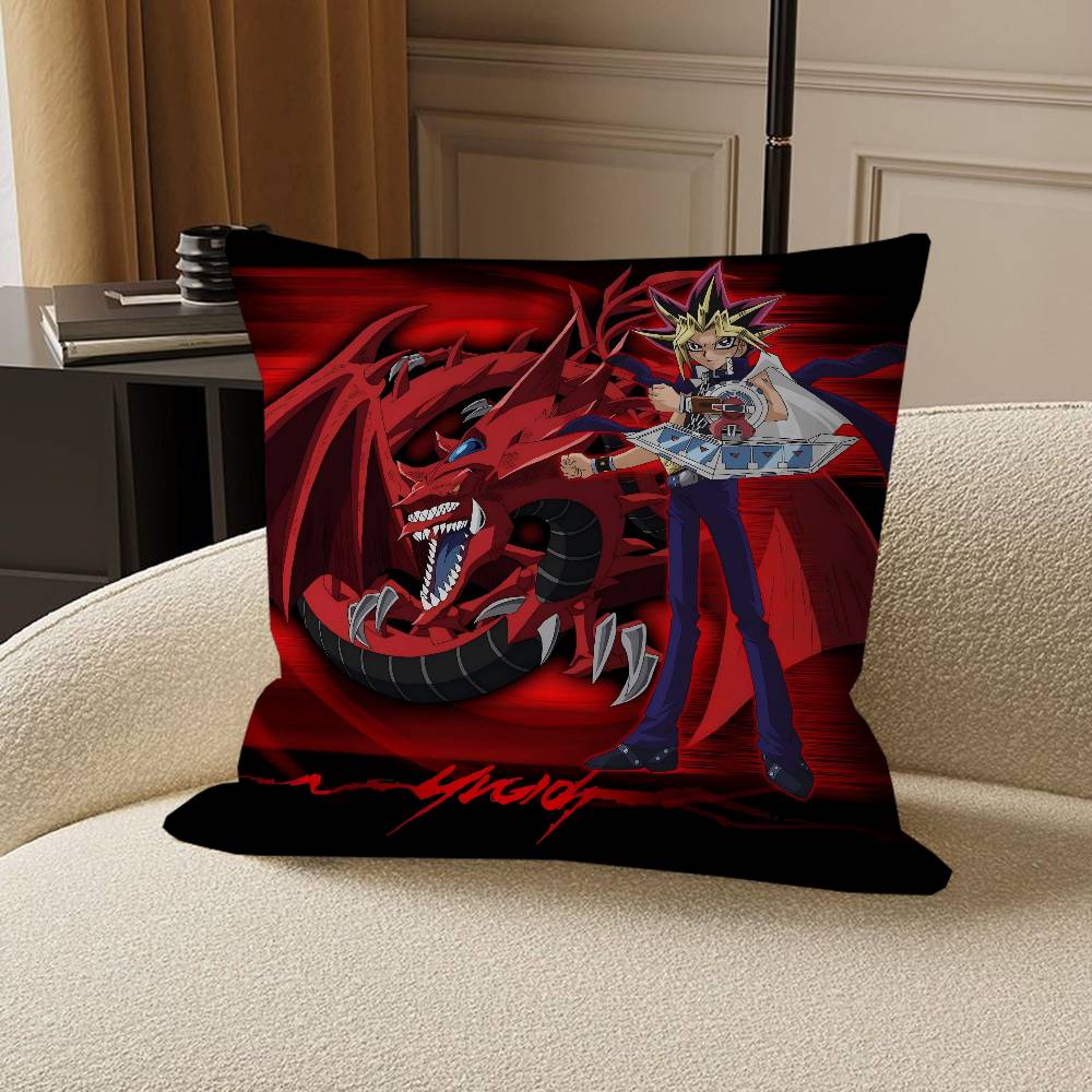

Anime Y-Yu-Gi-Oh! Pillow Cushion Cover Pillowcase Living Room Sofa Home Decor Customized 12x12Inch