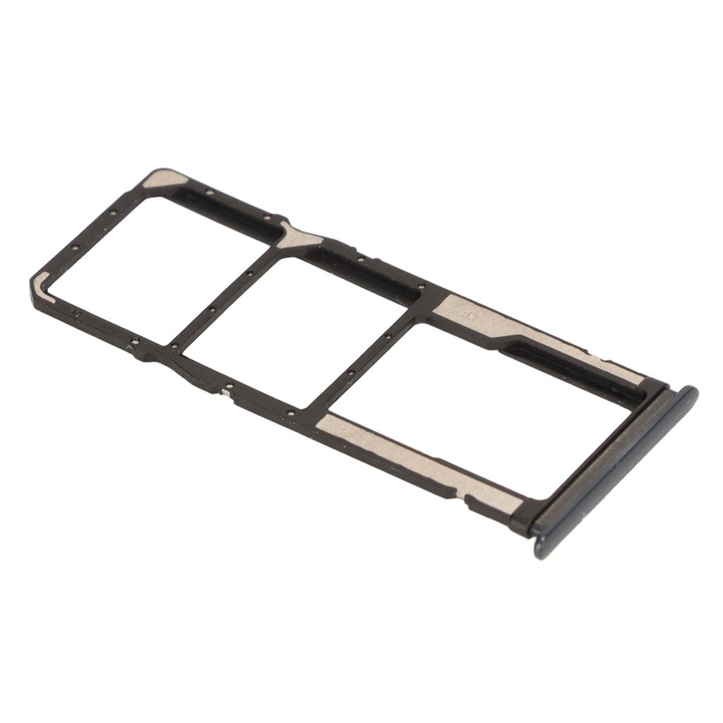 Replacement Sim Card Tray Memory Card Slot Holder with Eject Pin Brush for Xiaomi Redmi Note 9 Grey