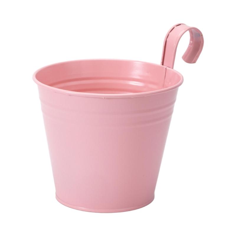 Three Body Planten Hangmand Afneembare Haak Container Bloempot Decoratief Wandmontage roze