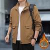 Men's Trendy Cotton Padded Jacket - 2025 Autumn/Winter, Warm, Windproof, Stand Collar, Versatile Outerwear for Youth.
