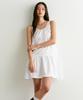 Woman Women'S Cotton Tiered Mini Dress [White]