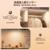 Quntis Rechargeable Cabinet Light, 40cm, Two-Piece, Automatic On, 2500mAh, Ultra-Thin, Indoor, Closet, Kitchen, Entryway, Staircase, Bedside, LED