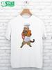T-shirt with CAT COOK Print