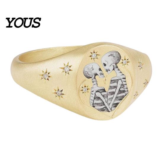 Electroplated Ring Finger Ring, Butterfly Heart Rabbit Pattern Band, Imitation Design Technology for Lover Daily Wear Accessories Special-shaped