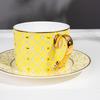 Tang Hui Dopamine Bone China Coffee Cup & Saucer Set