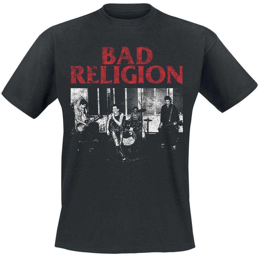 Bad Religion Vintage Live Shot Print T Shirt 100 Cotton Casual Neutral Tee Hardcore Punk Streetwear