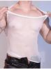 Men'S Tops Mesh Vest Sexy Fashion Ring Shoulder Belt Breathable Hollow Out Sleeveless T-Shirts Man Nightclub Tops Dance Shaping