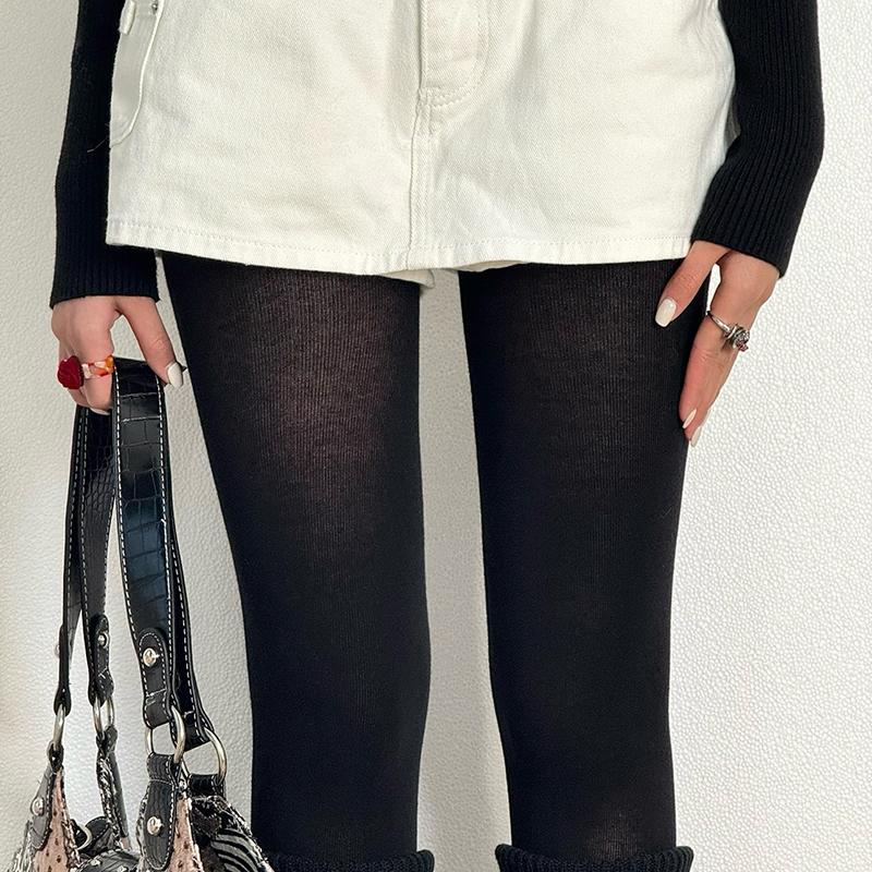 Y2K Herfst Dunne Basic Panty Dames Panty's Elastische Hoge Taille Kousen 2025 Body Shaper Leggings Harajuku Streetwear