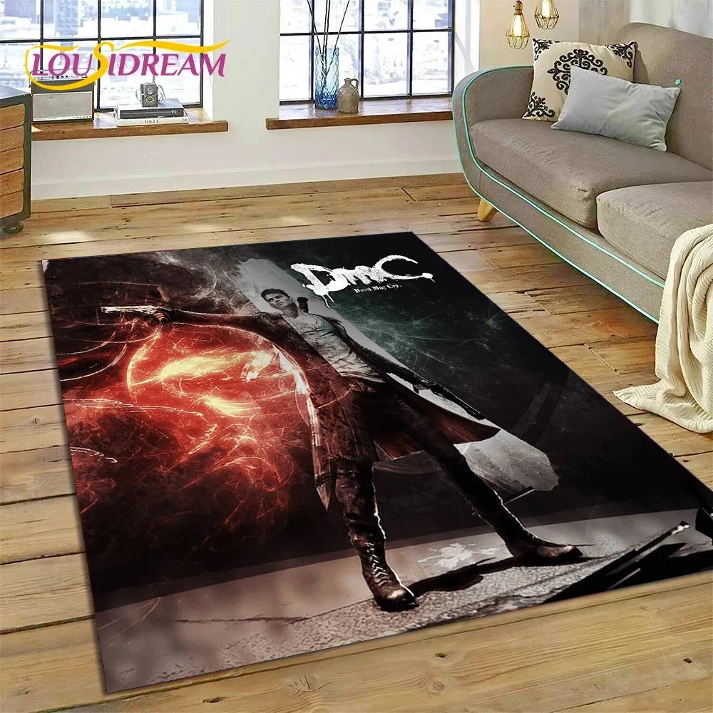 DMC Game 3D D-Devil May Cry Cartoon Carpet Rug for Bedroom Living Room Home Sofa Decoration,Children Game Large Decor Floor Mat