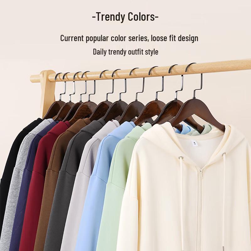 Jeanswest Women's Hooded Zipper Cardigan Sweatshirt